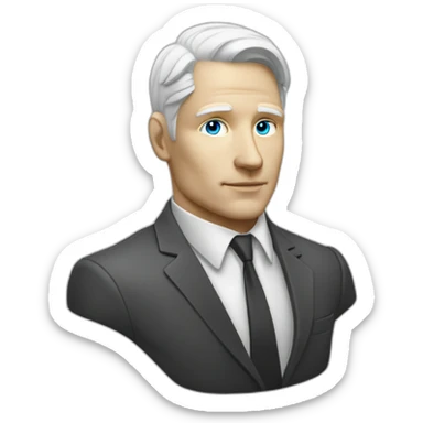 white skinned man head future cyberpunk banker crypto usd rich sticker