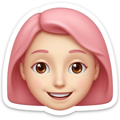 Add 🥹 + 😍 to make a cute emoji screaming love, simple but beautiful sticker