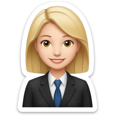 Girl attorney sticker