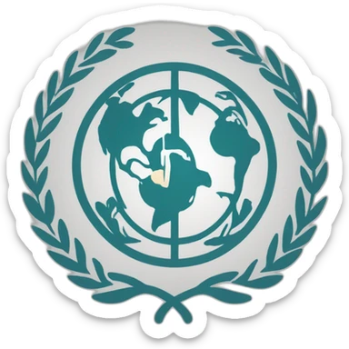 world health organization icon sticker