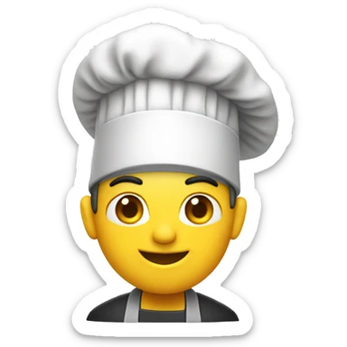 gorro de chef sticker