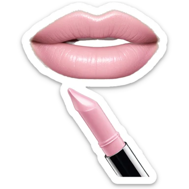 Pastel pink Dior lip gloss sticker