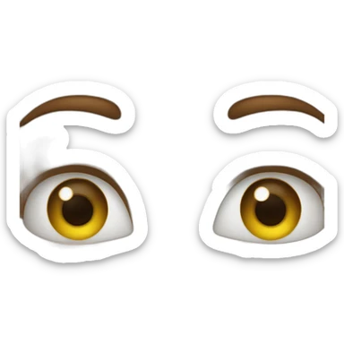 Ouvre ses yeux avec ses main sticker