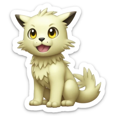 cute kawaii cool edgy Digimon-Fakemon-animal full body sticker