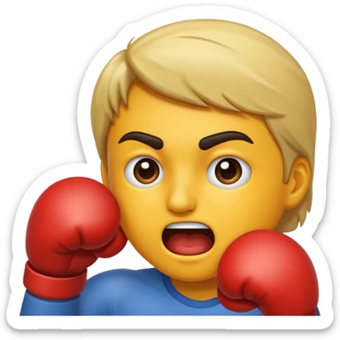 Getting Punched in the face sticker
