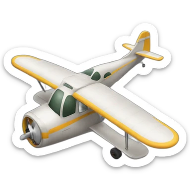 Vieux avion a hélice sticker