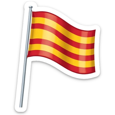 bandeira da Catalunha estilo emoji whatsapp sticker