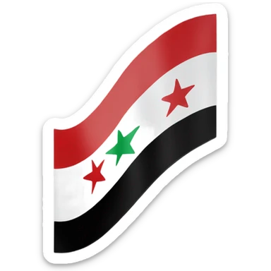 Syrian new flag sticker