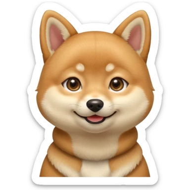 Create cute girl Shiba inu emoji sticker