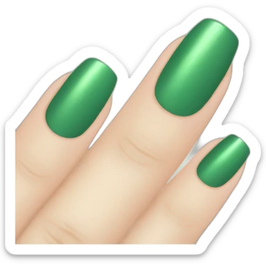 Nails green sticker