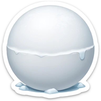 snowball gets bigger while it's rolloing down sticker