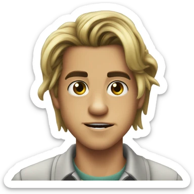 Creature from Lisa Frankenstein Cole sprouse sticker