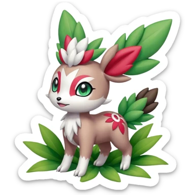 Meloetta-Shaymin-Skiddo-Pokémon-Fakémon-creature sticker