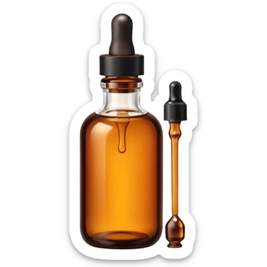 essential oil in apothecary style bottle sticker