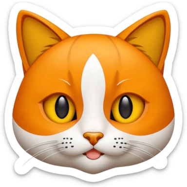 Elinde bicak olan caliko cinsi bir kedi tasma vs hiç bir sey olmasın üstünde bıçağı elinde tutsun gözleride bal rengi sticker