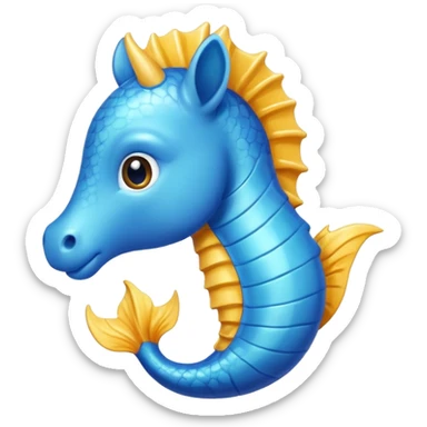 Peut tu me faire un emoji hippocampe sticker