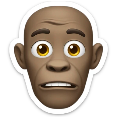 un singe étonne sticker