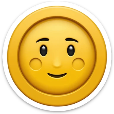 Le rond il est jaune foncé sans aucune forme de visage et mettez ensuite une étoile noire au milieu  sticker