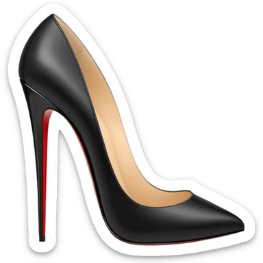 louboutin heels black sticker