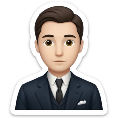 victoria man in 1900's sticker