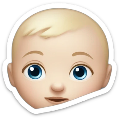 newborn with blue eyes sticker
