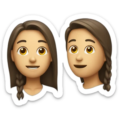 person talking to another sticker