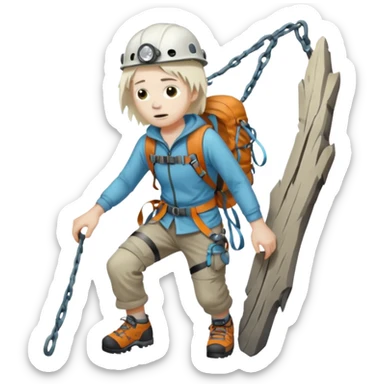 haunted climber sticker
