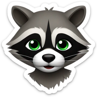 Thief raccoon sticker
