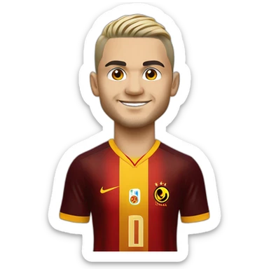 Mauro Icardi in a Galatasaray Jersey, yellow haired sticker