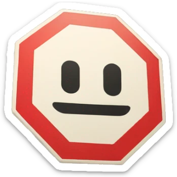 stop sign like in los angeles street just the sign sticker