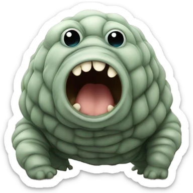 Tardigrade happy  sticker