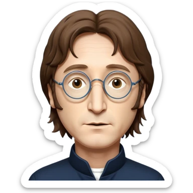 Cinematic realistic ultra HD - portrait of john Lennon sticker