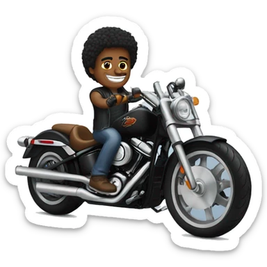 Guy on Harley sticker