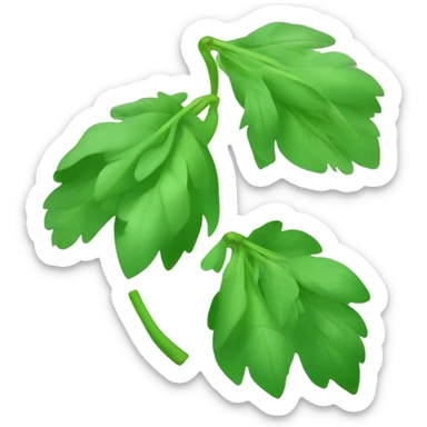 nœuds de couleur verte comme les feuilles de cet emojis 🌺 sticker
