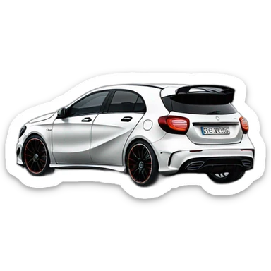 Mercedes a45 black sticker