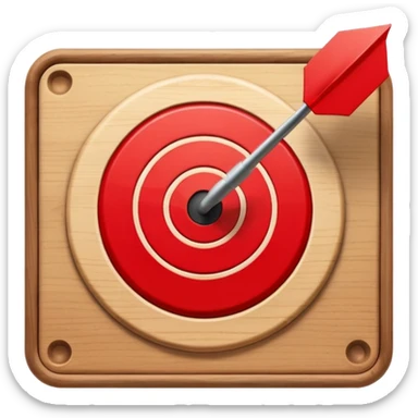 Moving target board with blinking light sticker