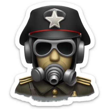 Death Korps of Krieg Officer with respirtor sticker
