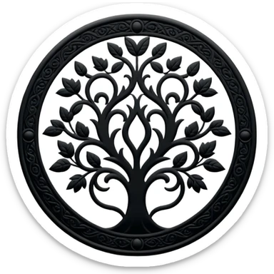 Shadow Garden organization emblem from Eminence in Shadow anime sticker