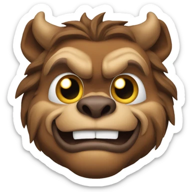 The beast from beauty and the beast  sticker