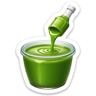 Hot gree Sauce sticker