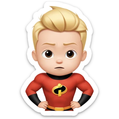 baby Jack Jack from The Incredibles with superpowers sticker