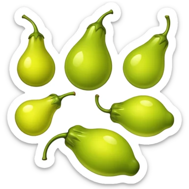 Chartreuse things sticker