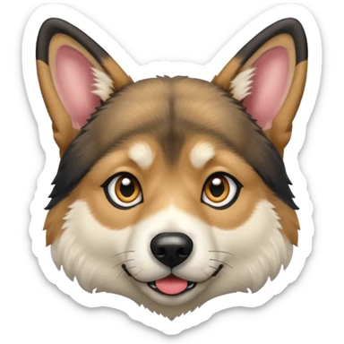 German shepherd husky mix sticker