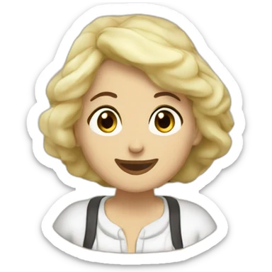 marinette dupain cheng eating pierogi sticker