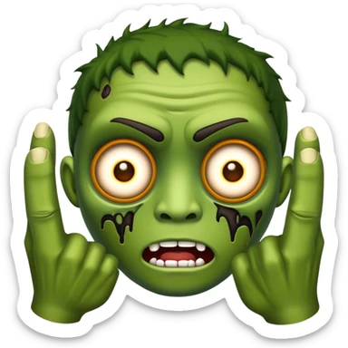 emoji masculino de zumbi  sticker