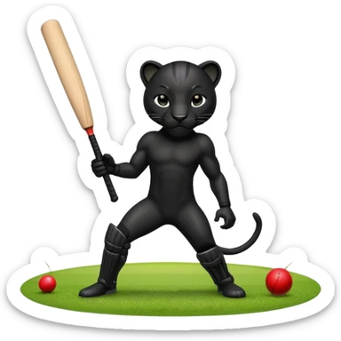  Panther in cricket sticker