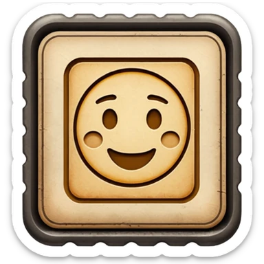 stamp old fashioned sticker