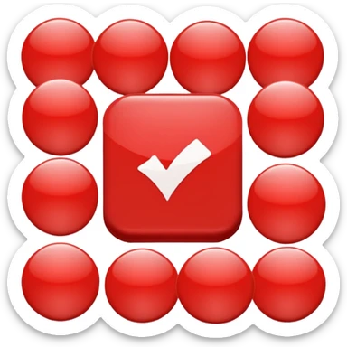 RED SOCIAL MIDIA POST BUTTON sticker