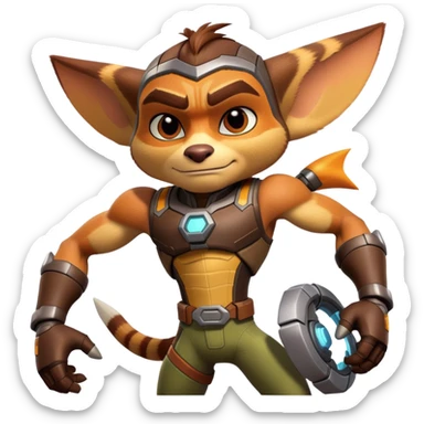 Ratchet and Clank chad sticker