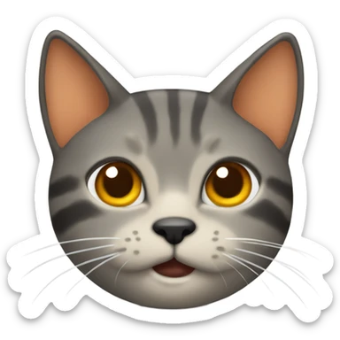 gato naranja tomando mate sticker